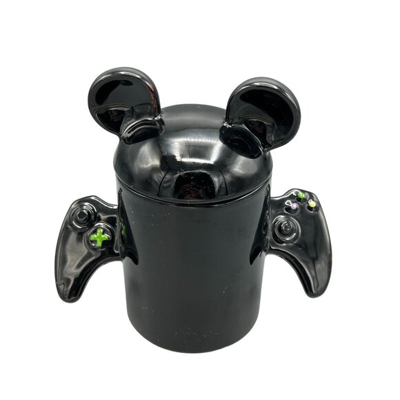 Unbranded Other - Unique Game Controller Mug Level Cleared with Lid Black Ceramic Holds 16 fl oz